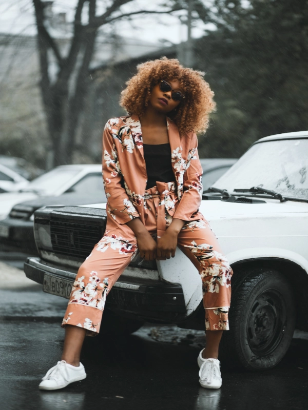 Tailleur imprimé été femme